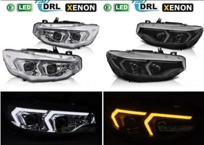 PHARES A LEDS "TUBE LIGHT FULL LEDS " BMW SERIE 4 F32/F33/F36 XENON SANS AFS (2013/2019)