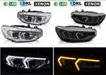 PHARES A LEDS "TUBE LIGHT FULL LEDS " BMW SERIE 4 F32/F33/F36 XENON SANS AFS (2013/2019)