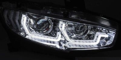 PHARES A LEDS FULL LEDS TUBE LIGHT BAR  "REAL DRL" HONDA CIVIC X AVEC FONCTION DTS -DYNAMIC TURN SIGNAL - V4 (2017/2021)