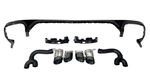 DIFFUSEUR DE PARE CHOC ARRIERE AUDI Q8 4M S LINE + EMBOUTS D'ECHAPPEMENT LOOK RSQ8 (2018+)