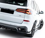 LAME DE PARE CHOC ARRIERE BMW X5 G05 PACK M PHASE 2 V2 CUPWINGS "DTM LOOK" (2023+)