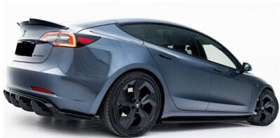 JEU DE BAS DE CAISSE (RAJOUTS EN ABS) TESLA MODEL 3 PROJECT HIGHLAND OU PERFORMANCE PHASE 2 V3 (2024+)