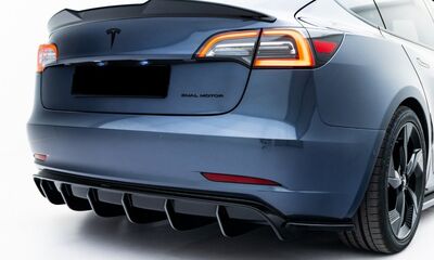 DIFFUSEUR DE PARE CHOC ARRIERE TESLA MODEL 3 PHASE 1 "DTM LOOK" (2017/08-2023)