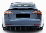 EXTENSION DE BECQUET DE COFFRE TESLA MODEL 3 TYPE "3D GLOSS BLACK" (2017+)