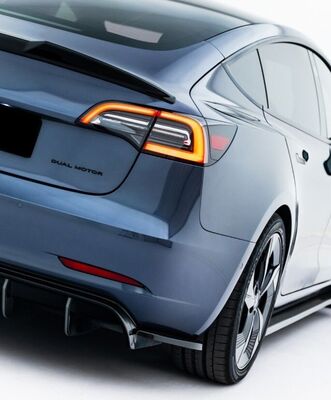 DIFFUSEUR DE PARE CHOC ARRIERE TESLA MODEL 3 PHASE 1 "DTM LOOK" (2017/08-2023)