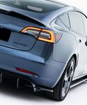 DIFFUSEUR DE PARE CHOC ARRIERE TESLA MODEL 3 PHASE 1 "DTM LOOK" (2017/08-2023)
