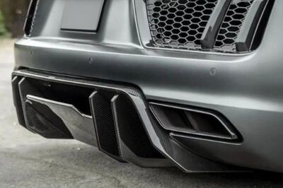 DIFFUSEUR DE PARE CHOC ARRIERE CARBONE AUDI R8 II (2015/2019)