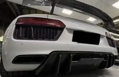 DIFFUSEUR DE PARE CHOC ARRIERE CARBONE AUDI R8 II (2015/2019)