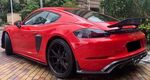 BECQUET DE COFFRE CARBONE PORSCHE BOXSTER OU CAYMAN 718 TYPE 982 (2016/2024)
