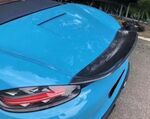 BECQUET DE COFFRE CARBONE PORSCHE BOXSTER OU CAYMAN 718 TYPE 982 (2016/2024)