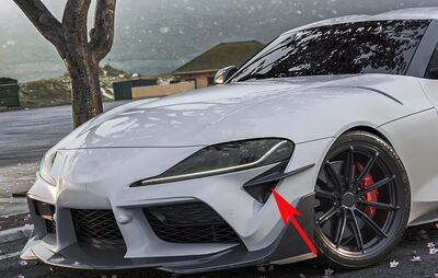 SPLITTERS DE PARE CHOC AVANT TOYOTA SUPRA MK4 A90 (2019/2025)