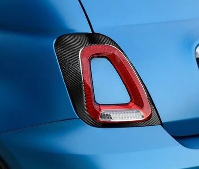 CONTOURS DE FEUX ARRIERES EN CARBONE FIAT 500 II / 500 II ABARTH (2016/2024)