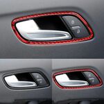ENJOLIVEURS DE POIGNEES DE PORTES INTERIEURES CARBONE LOOK AUDI TT 8J (2006/2014)