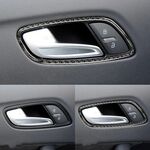 ENJOLIVEURS DE POIGNEES DE PORTES INTERIEURES CARBONE LOOK AUDI TT 8J (2006/2014)