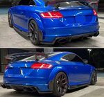 PERFORMANCE FLAPS DE PARE CHOC ARRIERE EN CARBONE AUDI TT 8S S LINE,TTS OU TT RS PHASE 1 (2015/08-2018)