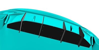 DIFFUSEUR ARRIERE (RAJOUT CENTRAL EN 2 PARTIES) AUDI A5 B10 S LINE "DTM LOOK" (2025+)