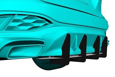 DIFFUSEUR ARRIERE (RAJOUT CENTRAL EN 2 PARTIES) AUDI A5 B10 S LINE "DTM LOOK" (2025+)