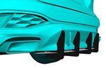 DIFFUSEUR ARRIERE (RAJOUT CENTRAL EN 2 PARTIES) AUDI A5 B10 S LINE "DTM LOOK" (2025+)