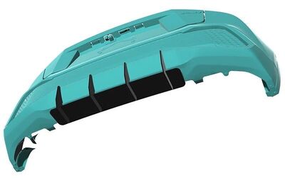 DIFFUSEUR ARRIERE (RAJOUT CENTRAL) TOYOTA C-HR "DTM LOOK" (2017/2023)