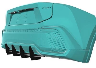 DIFFUSEUR ARRIERE (RAJOUT CENTRAL) TOYOTA C-HR "DTM LOOK" (2017/2023)
