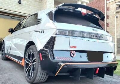 DIFFUSEUR ARRIERE (RAJOUT CENTRAL EN 2 PARTIES) HYUNDAI IONIQ 5N "DTM LOOK" (2024+)