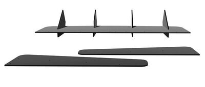 DIFFUSEUR ARRIERE (RAJOUT CENTRAL EN 3 PARTIES) FORD MUSTANG V PHASE 2 "DTM LOOK" (2012/2014)