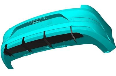 DIFFUSEUR DE PARE CHOC ARRIERE POLESTAR 2 "DTM LOOK" (2020/2024)