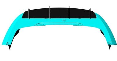 DIFFUSEUR DE PARE CHOC ARRIERE POLESTAR 2 "DTM LOOK" (2020/2024)