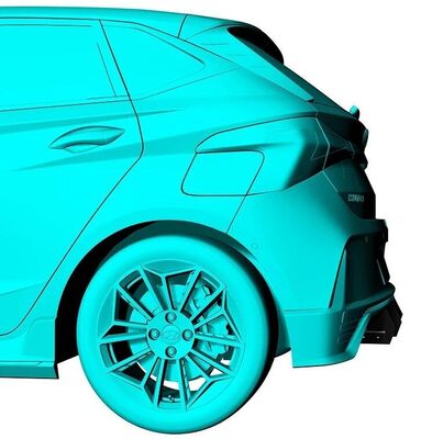 RAJOUTS DE DIFFUSEUR ARRIERE HYUNDAI I20 III TYPE N PHASE 1 CNC "DTM LOOK" (2020/2023)
