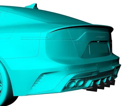 RAJOUTS DE DIFFUSEUR ARRIERE KIA STINGER GT LINE CNC "DTM LOOK" (2017/2023)