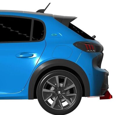 DIFFUSEUR DE PARE CHOC ARRIERE (RAJOUT CENTRAL + SPLITTERS LATERAUX) PEUGEOT 208 II GT LINE PHASE 1 CNC "DTM LOOK" (2019/2024)