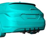 DIFFUSEUR DE PARE CHOC ARRIERE (RAJOUT CENTRAL) HYUNDAI I40 SW CNC "DTM LOOK" (2011§2019)