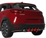 DIFFUSEUR DE PARE CHOC ARRIERE (RAJOUT CENTRAL) MAZDA CX-3 CNC "DTM LOOK" (2014/2024)
