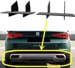 DIFFUSEUR DE PARE CHOC ARRIERE (RAJOUT CENTRAL) SEAT ATECA CNC "DTM LOOK" (2020/2024)