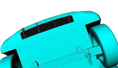 DIFFUSEUR ARRIERE (RAJOUT CENTRAL EN 2 PARTIES) HYUNDAI IONIQ 5 "DTM LOOK" (2021/2022)