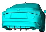 DIFFUSEUR ARRIERE (RAJOUT CENTRAL EN 2 PARTIES) LEXUS IS-F SPORT "DTM LOOK" (2021/2022)