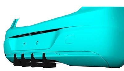 DIFFUSEUR DE PARE CHOC ARRIERE (RAJOUT CENTRAL) OPEL ASTRA K STANDARD PHASE 1 CNC "DTM LOOK" (2015/09-2019)
