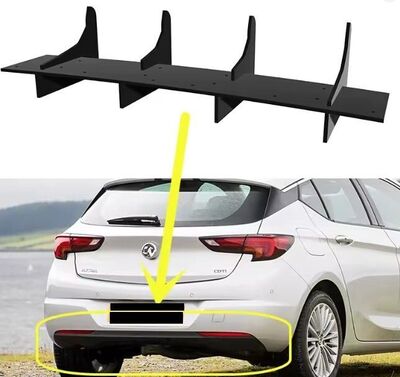 DIFFUSEUR DE PARE CHOC ARRIERE (RAJOUT CENTRAL) OPEL ASTRA K STANDARD PHASE 1 CNC "DTM LOOK" (2015/09-2019)