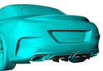 DIFFUSEUR ARRIERE (RAJOUT CENTRAL EN 2 PARTIES) BMW Z4 G29 M40I CNC "DTM LOOK" (2019/2024)