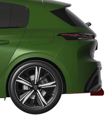 DIFFUSEUR DE PARE CHOC ARRIERE (RAJOUT CENTRAL + SPLITTERS LATERAUX) PEUGEOT 308 III STANDARD/ALLURE PHASE 1 CNC "DTM LOOK" (2021/2024)
