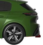 DIFFUSEUR DE PARE CHOC ARRIERE (RAJOUT CENTRAL + SPLITTERS LATERAUX) PEUGEOT 308 III STANDARD/ALLURE PHASE 1 CNC "DTM LOOK" (2021/2024)