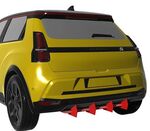 DIFFUSEUR DE PARE CHOC ARRIERE (RAJOUT CENTRAL) RENAULT V E TECH CNC "DTM LOOK" (2024+)