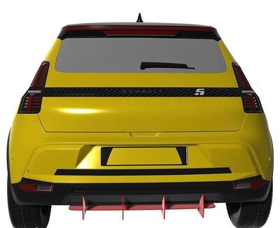 DIFFUSEUR DE PARE CHOC ARRIERE (RAJOUT CENTRAL) RENAULT V E TECH CNC "DTM LOOK" (2024+)