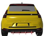 DIFFUSEUR DE PARE CHOC ARRIERE (RAJOUT CENTRAL) RENAULT V E TECH CNC "DTM LOOK" (2024+)