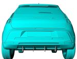 DIFFUSEUR DE PARE CHOC ARRIERE (RAJOUT CENTRAL) RENAULT V E TECH CNC "DTM LOOK" (2024+)
