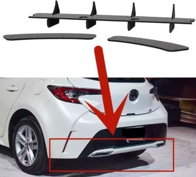 DIFFUSEUR ARRIERE (RAJOUT CENTRAL ET RAJOUTS LATERAUX) TOYOTA COROLLA X12 E210 CNC "DTM LOOK" (2018/2021)