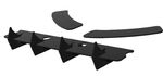 DIFFUSEUR ARRIERE (RAJOUT CENTRAL ET RAJOUTS LATERAUX) TOYOTA COROLLA X12 E210 CNC "DTM LOOK" (2018/2021)