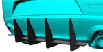 DIFFUSEUR ARRIERE (RAJOUT CENTRAL ET RAJOUTS LATERAUX) ALFA ROMEO GIULIETTA CNC "DTM LOOK" (2010/2020)