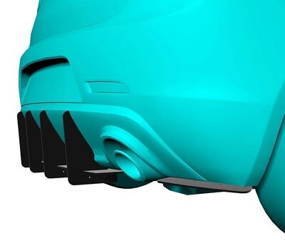 DIFFUSEUR ARRIERE (RAJOUT CENTRAL ET RAJOUTS LATERAUX) ALFA ROMEO GIULIETTA CNC "DTM LOOK" (2010/2020)
