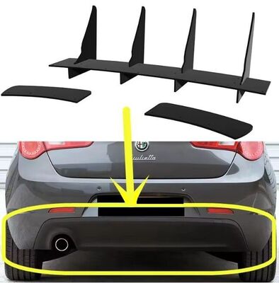 DIFFUSEUR ARRIERE (RAJOUT CENTRAL ET RAJOUTS LATERAUX) ALFA ROMEO GIULIETTA CNC "DTM LOOK" (2010/2020)